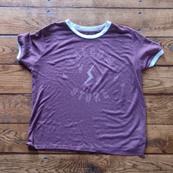 VOLCOM STONE TEE MAROON Medium - Picture 1 of 1